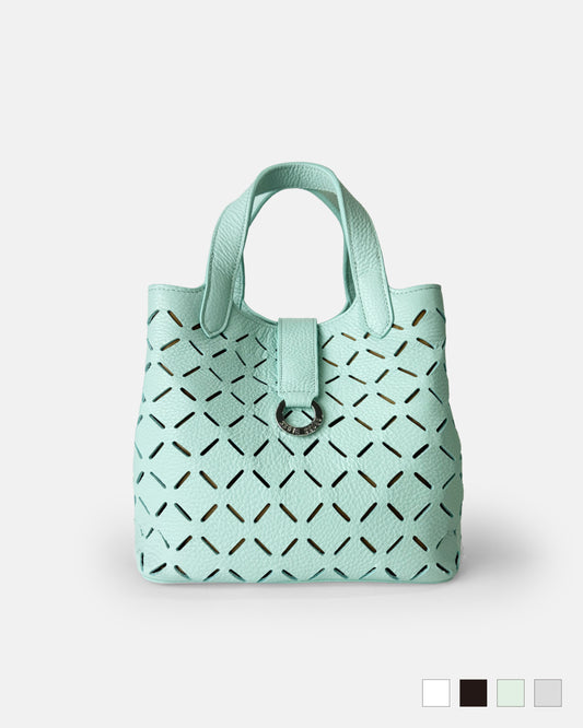 Cutwork Leather Handbag