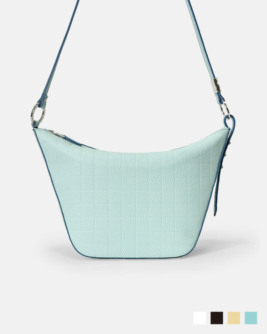 Embossed Leather Shoulder Bag