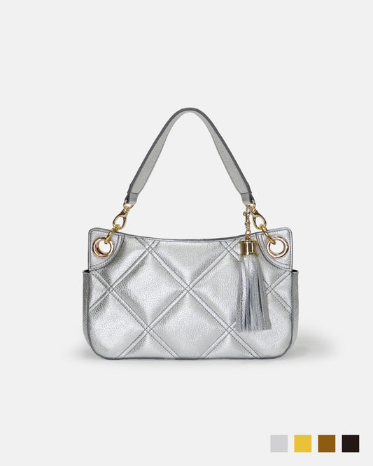Shimmer Quilted Leather Bag