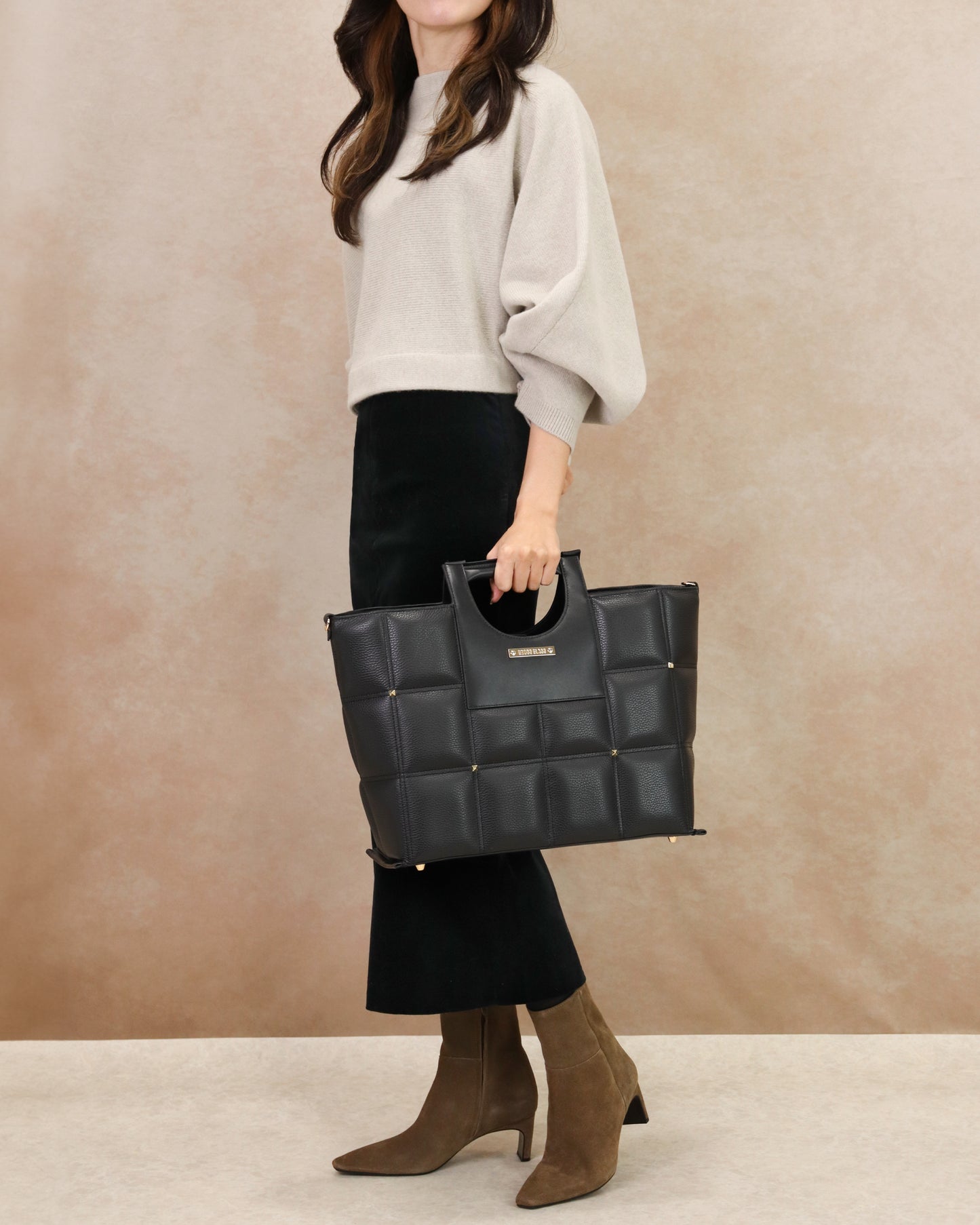 牛革アートトートバッグ