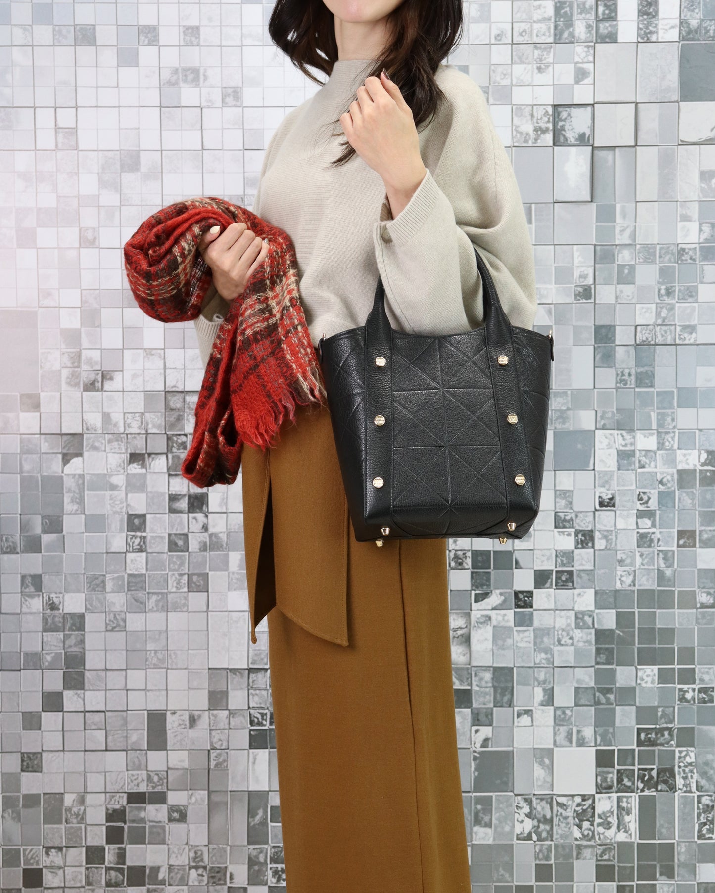 Cowhide Modern Art Tote Bag