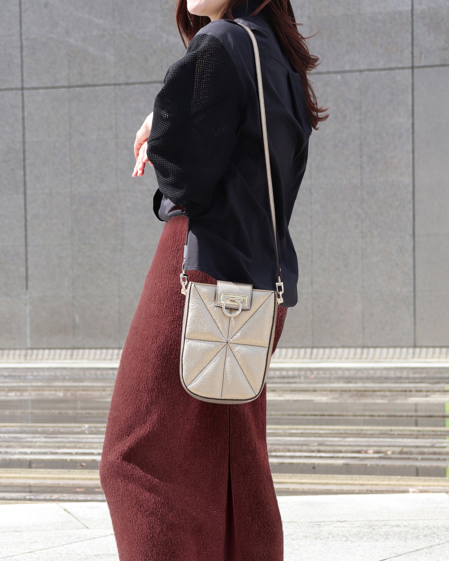Shimmer Leather Bag