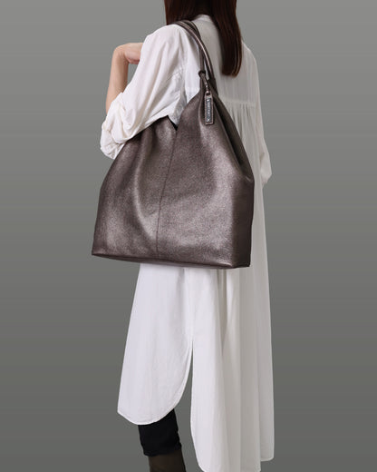 Large Metallic Tote Bag