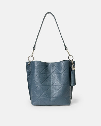 Synchro embossed cowhide bag