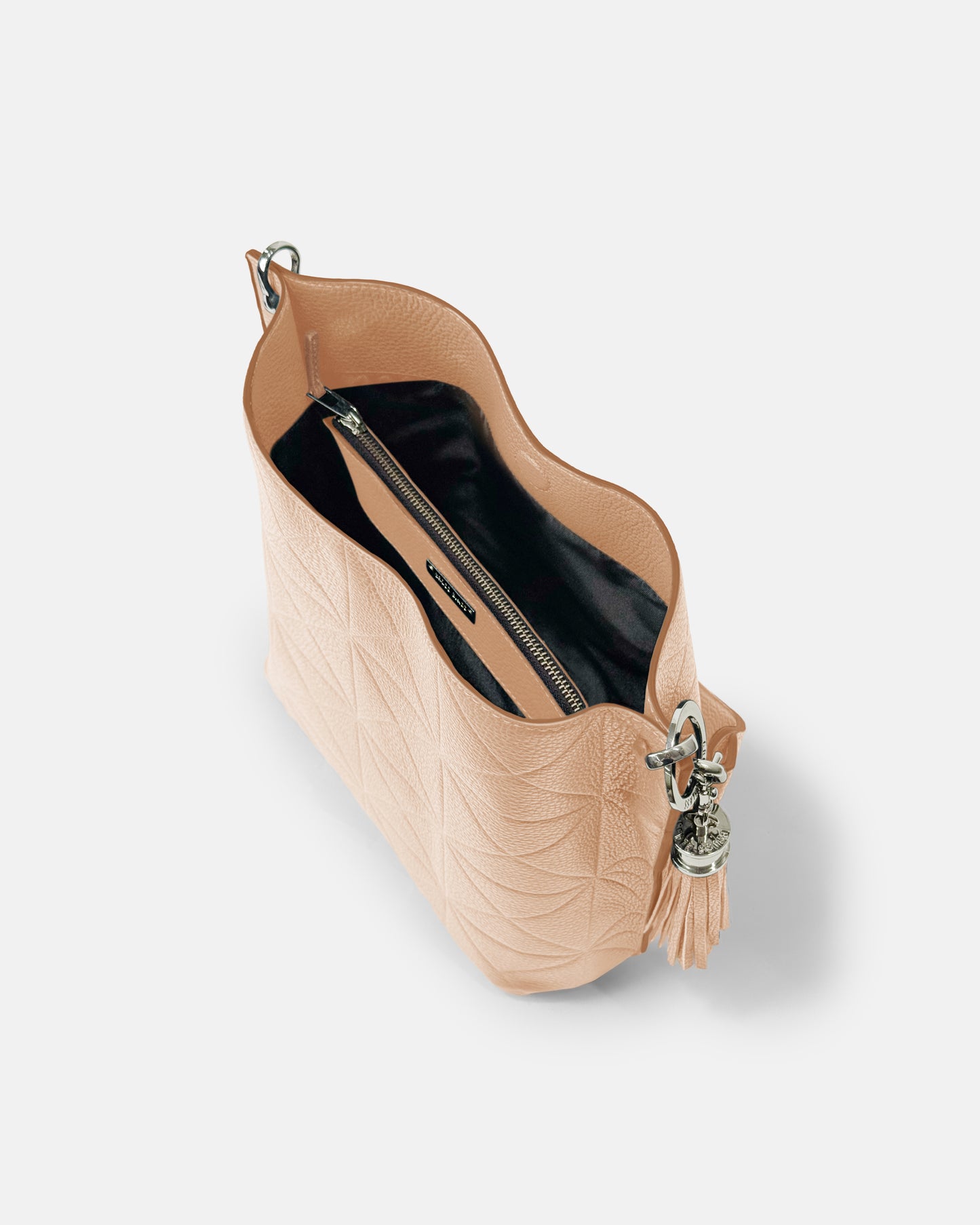 Synchro embossed cowhide bag