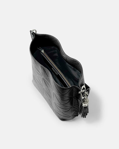 Synchro embossed cowhide bag