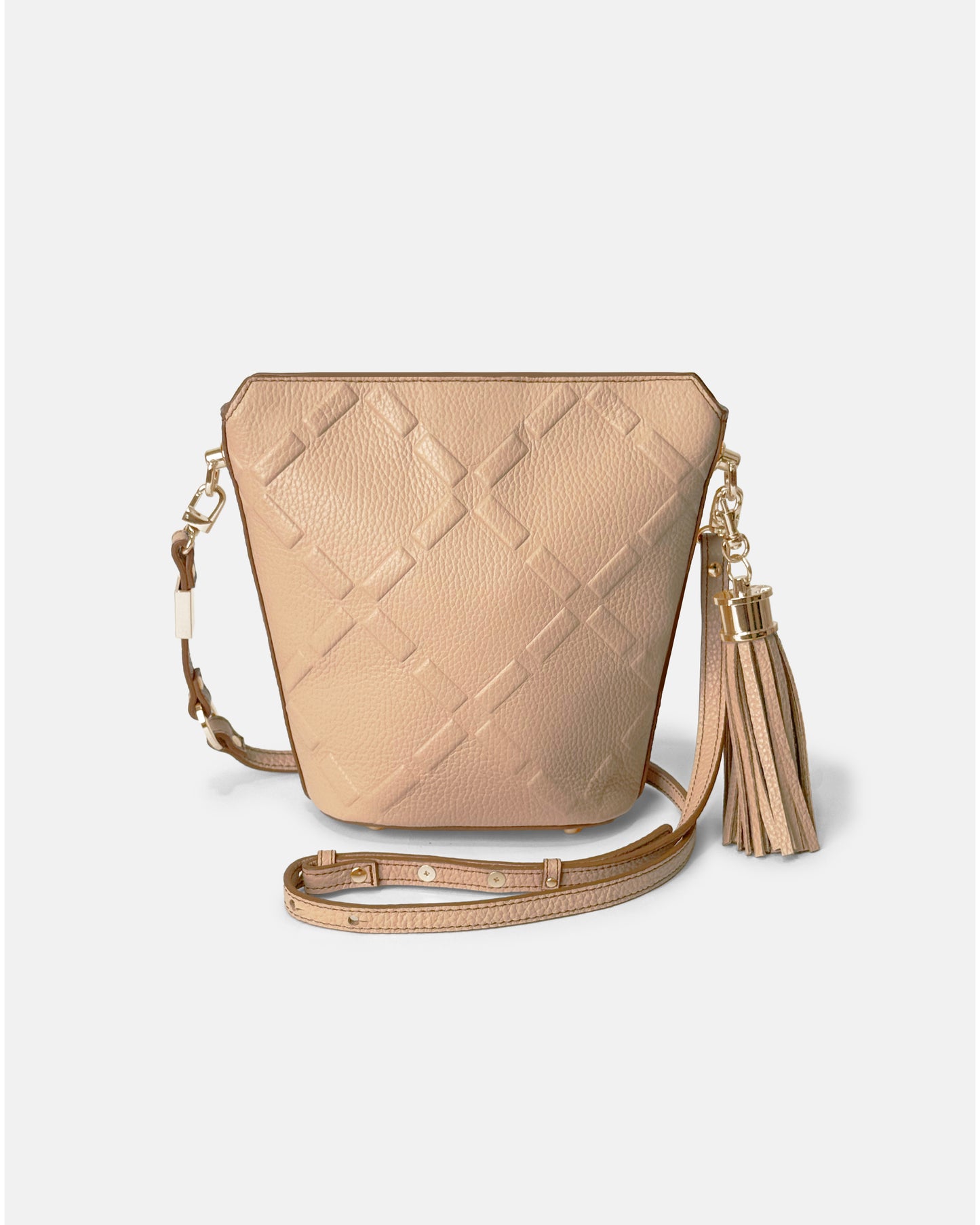 Cowhide compact shoulder bag