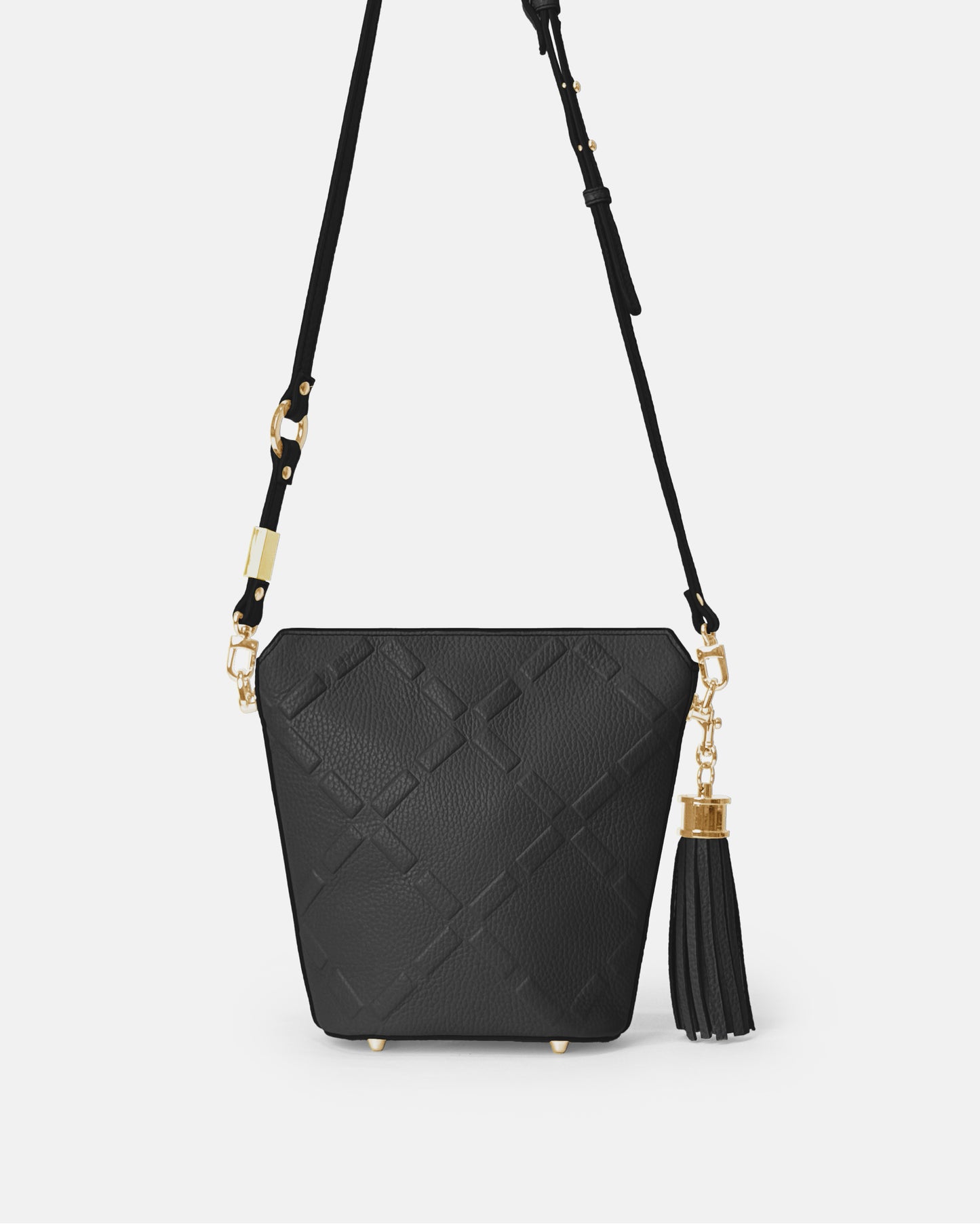 Cowhide compact shoulder bag