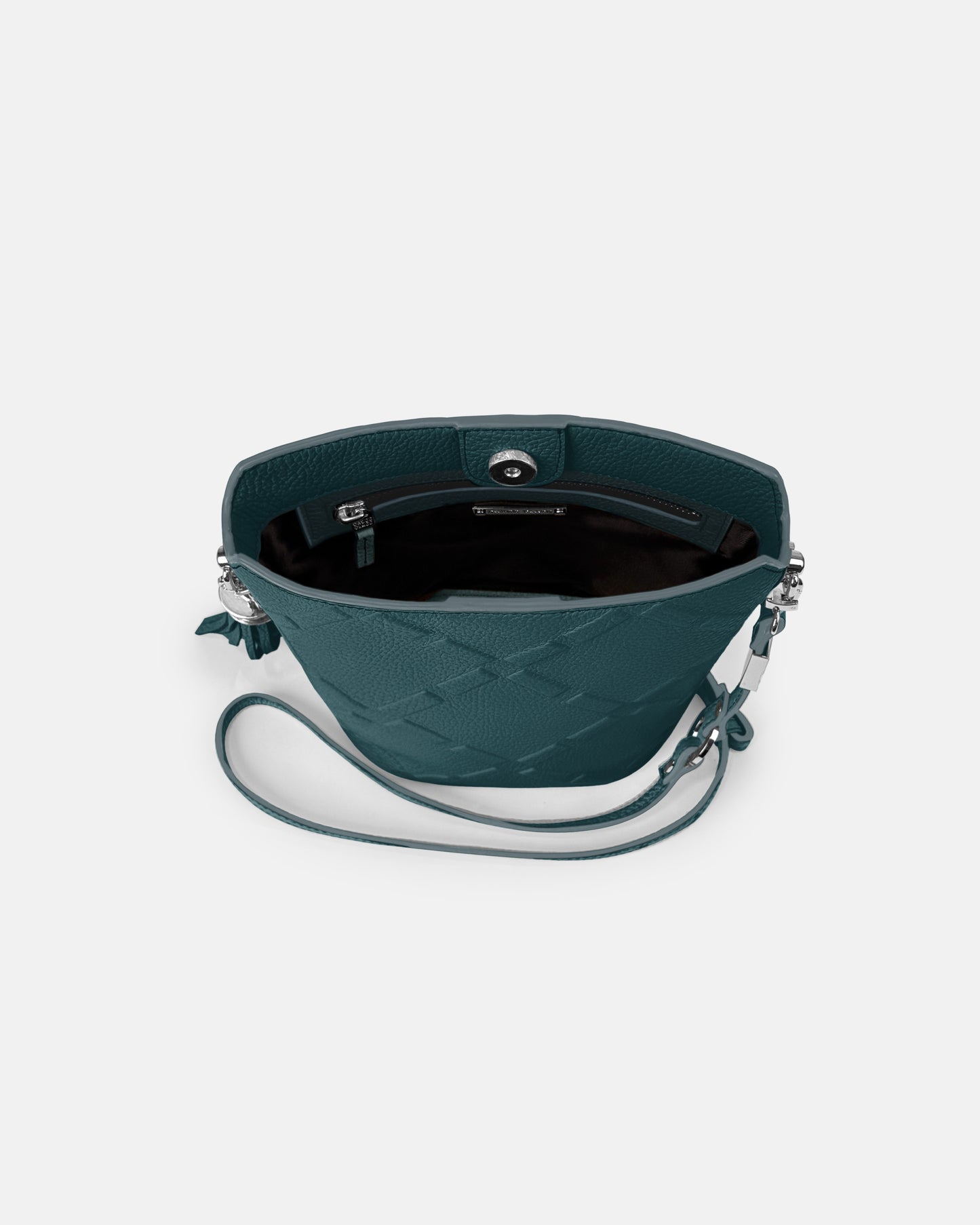 Cowhide compact shoulder bag