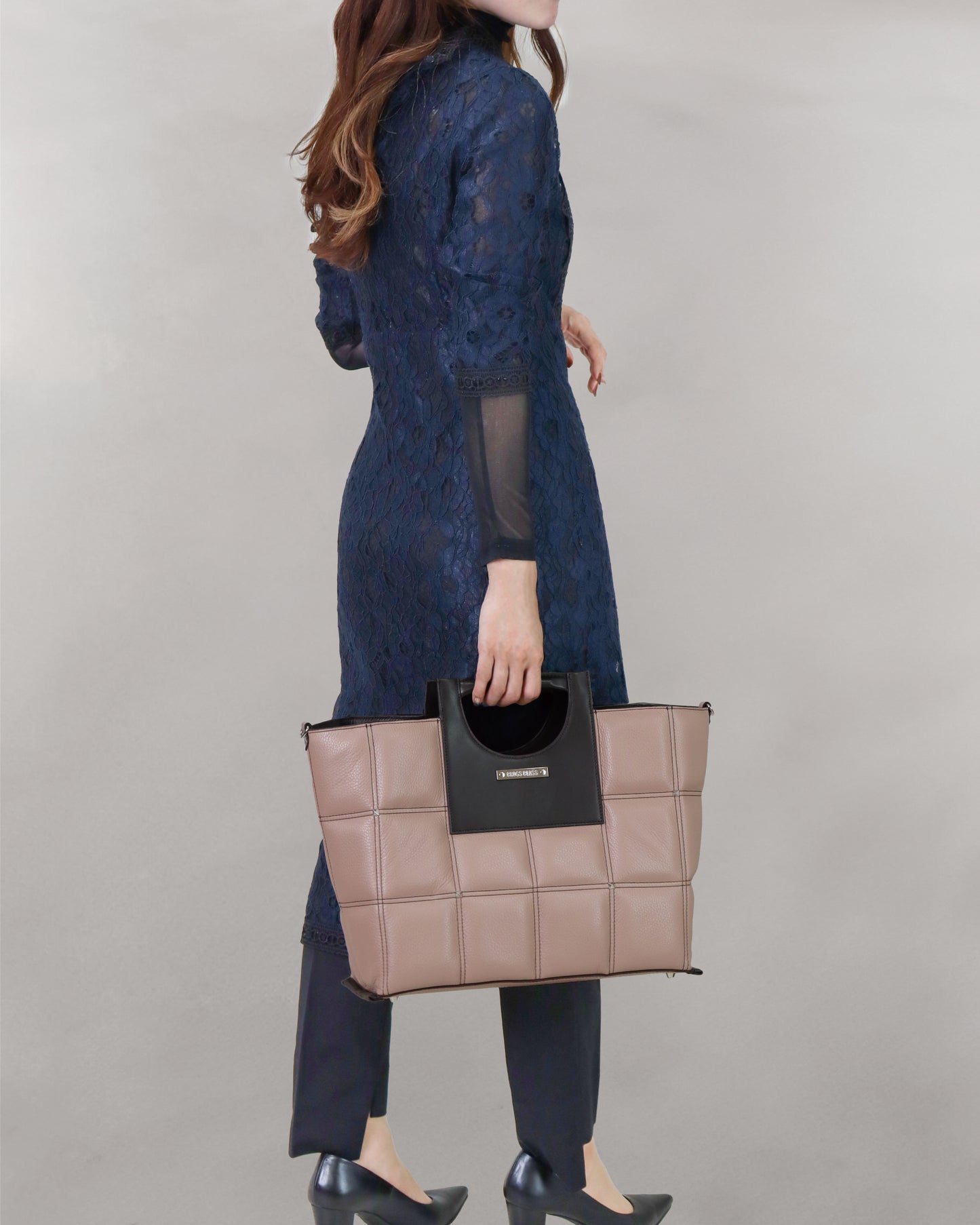 牛革アートトートバッグ