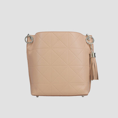 Synchro embossed cowhide bag